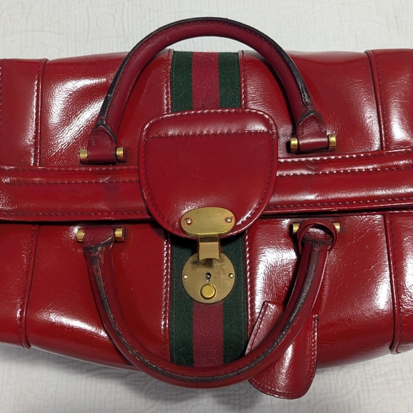Vintage Gucci Train Case / Doctor Bag / Cosmetics Case - Picture 6 of 10
